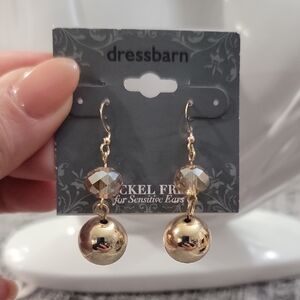 Dressbarn Gold Dangle Earrings